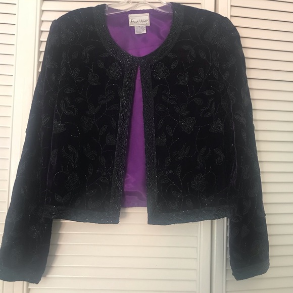 Gorgeous vintage Frank Usher evening jacket - Picture 1 of 3